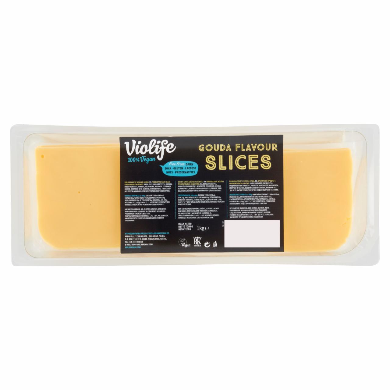 Photo - Violife Gouda Flavoured Slices 1 kg