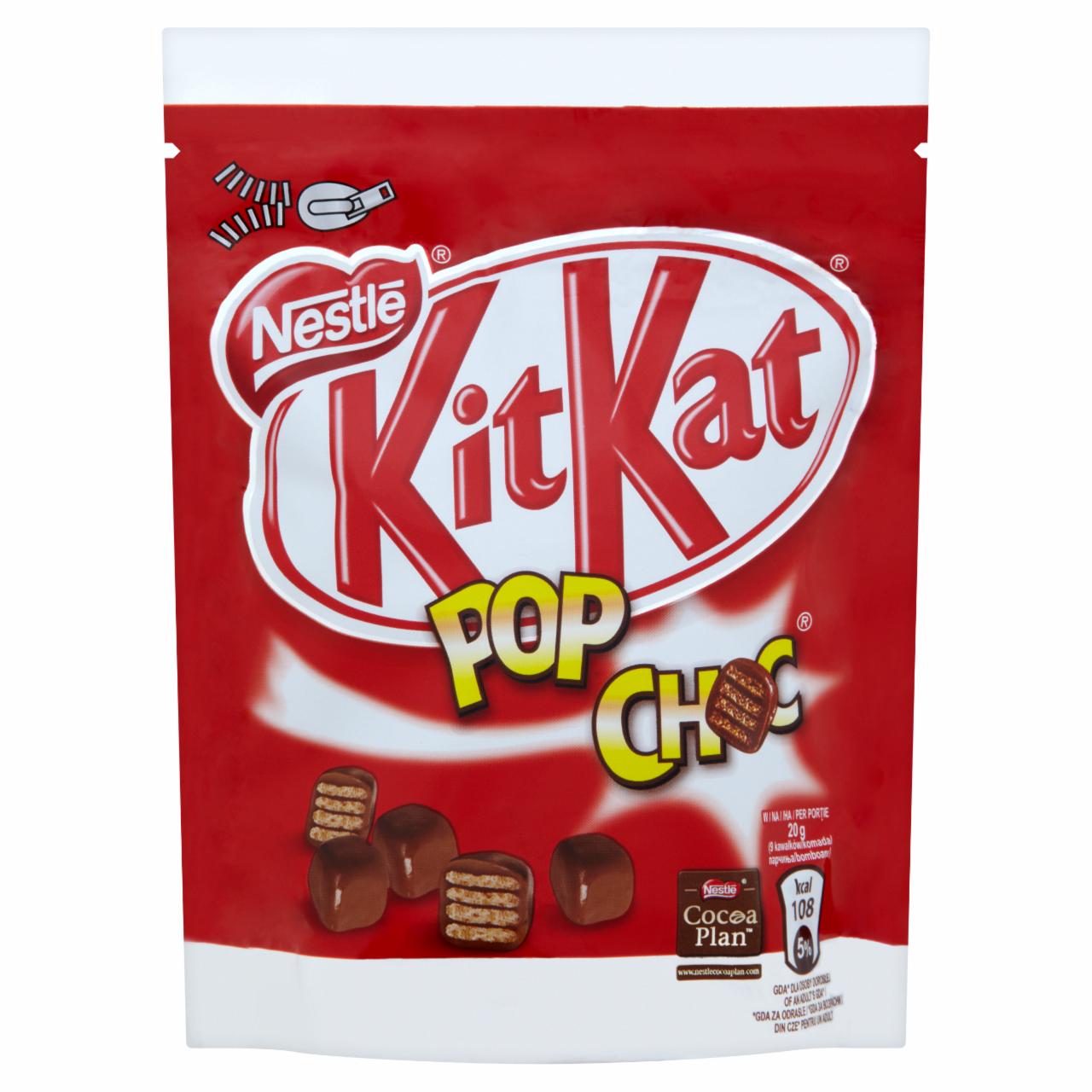 Photo - Kit Kat Pop Choc Crispy Wafer in Milk Chocolate 140 g