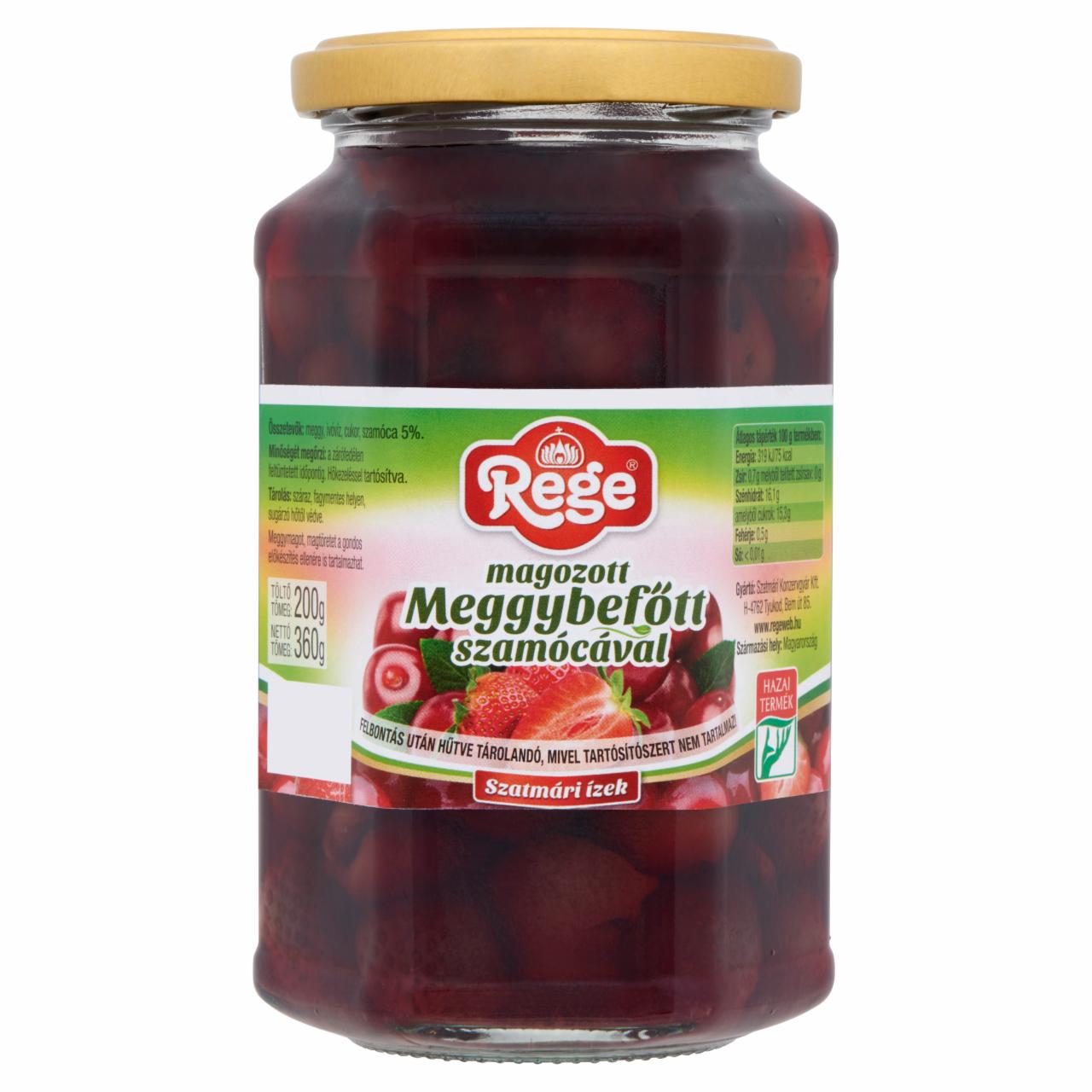 Photo - Rege Tinned Sour Cherry without Seeds with Strawberry 360 g
