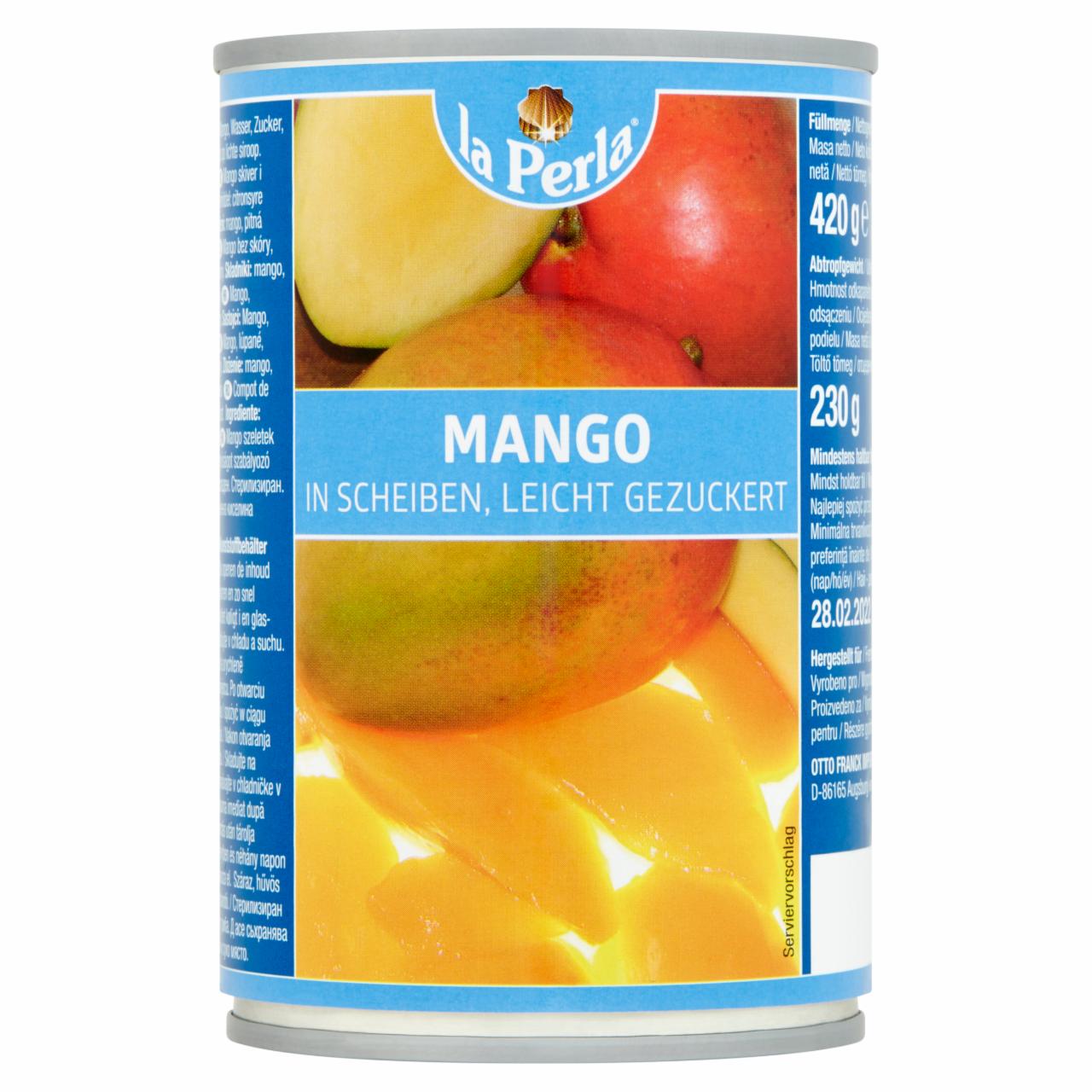 Photo - La Perla Mango Slices in Syrup 420 g