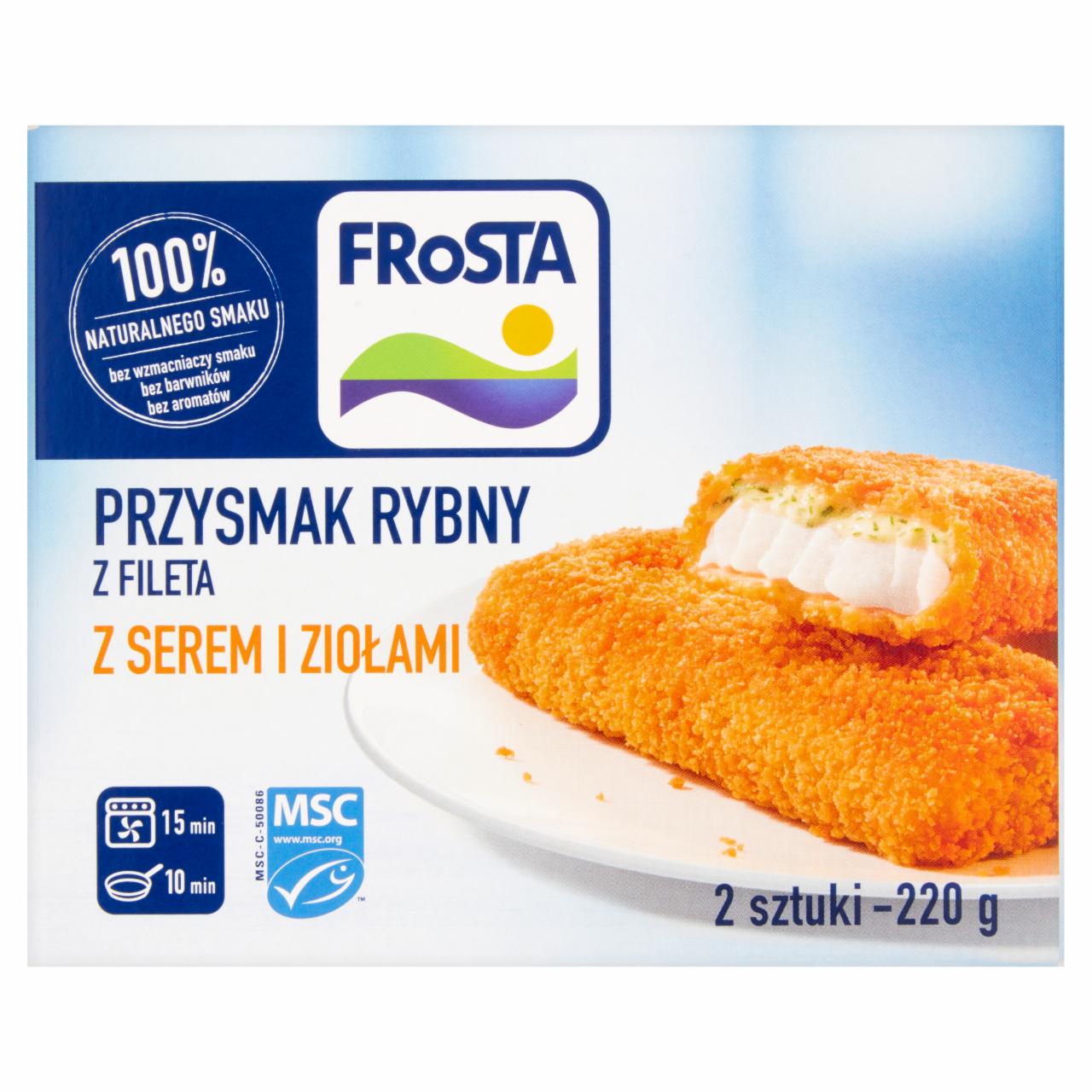 Photo - FRoSTA Fish Steaks from Fillet with Cheese and Herbs 220 g (2 Pieces)