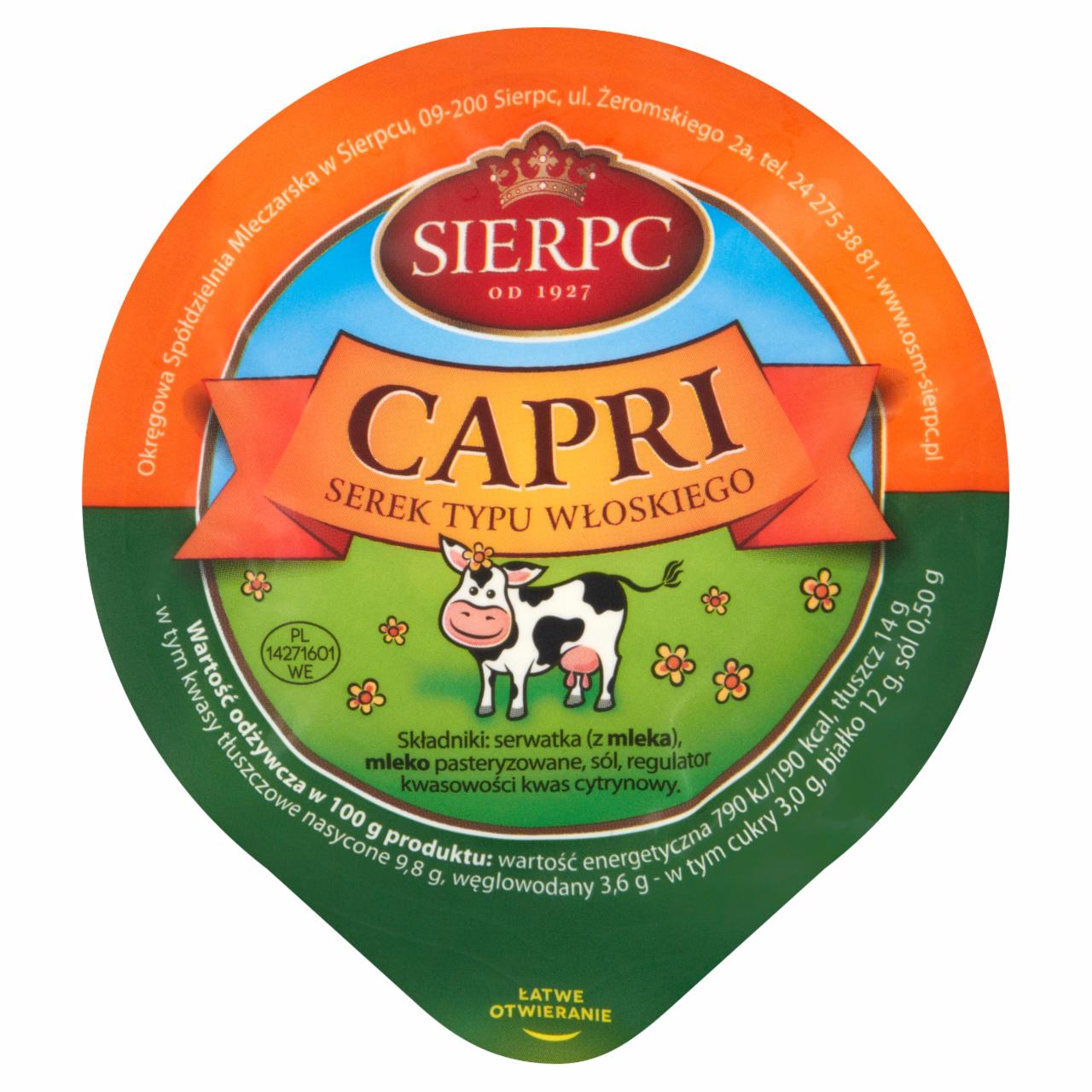 Photo - Sierpc Capri Italian Type Cheese 220 g
