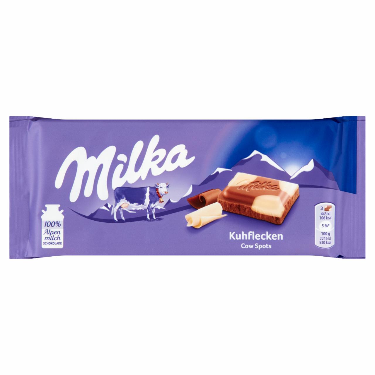 Photo - Milka Alpine Milk Chocolate with White Chocolate 100 g