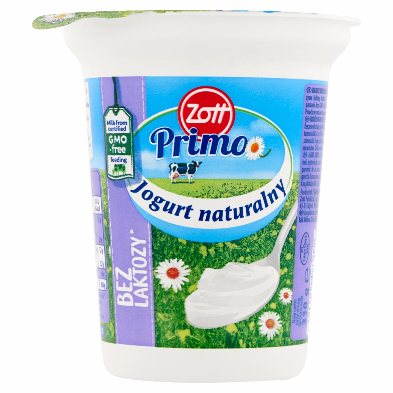 Photo - Zott Primo Unflavoured Yoghurt with Live Cultures 330 g