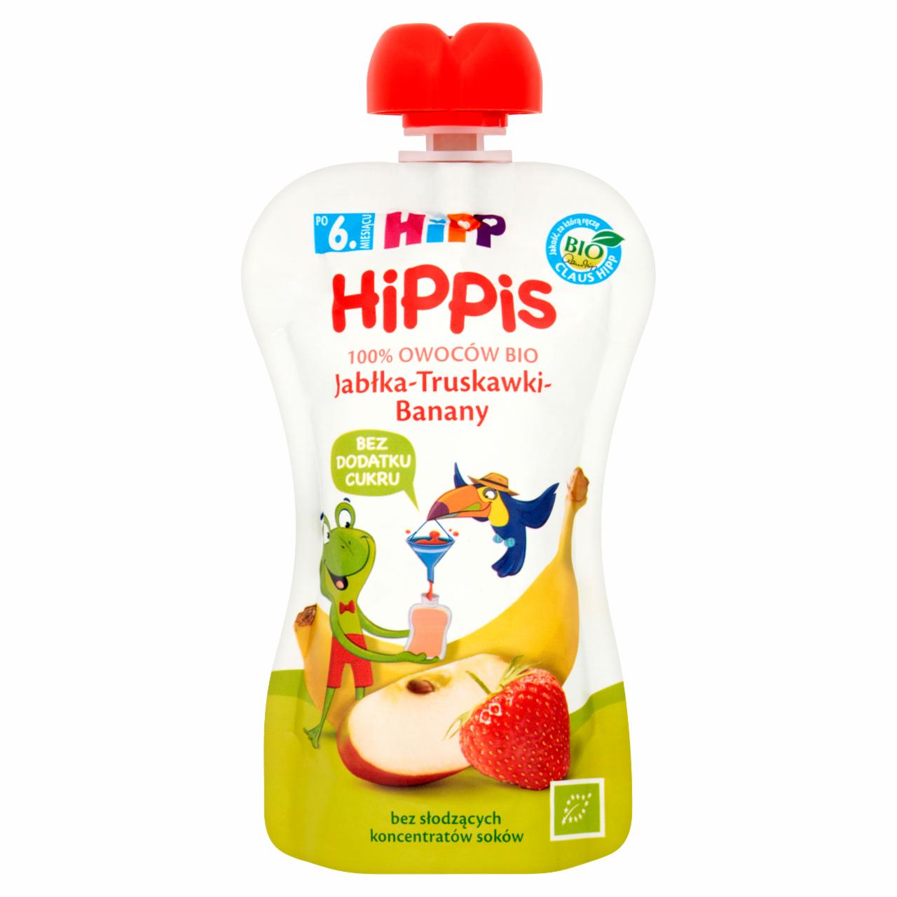 Photo - HiPP BIO Apples-Strawberries-Bananas Fruit Mousse 100% Fruit after 6. Month Onwards 100 g