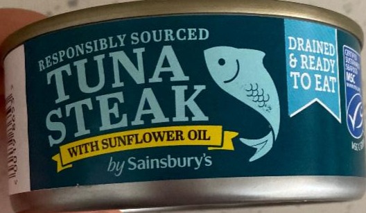 Photo - Tuna Steak in Sunflower Oil Sainsbury’s