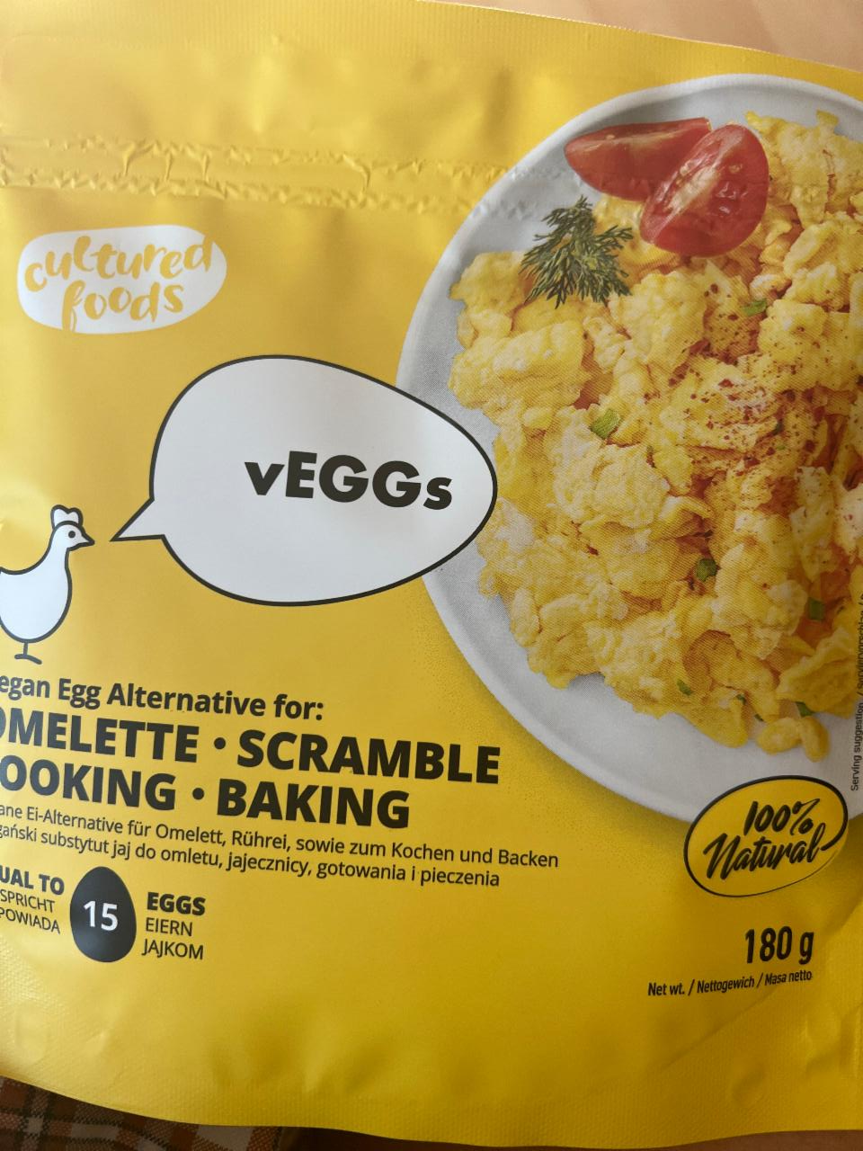 Photo - vEGGs Vegan Egg Alternative for Omelette Scramble Cooking Baking Cultured foods