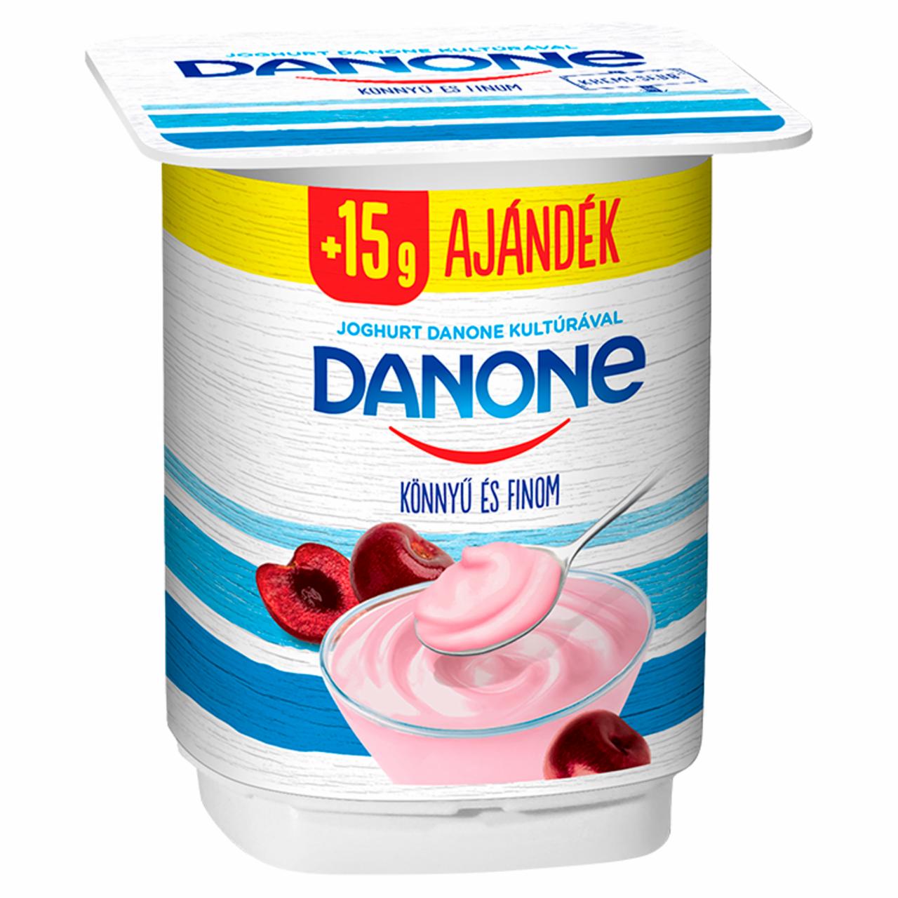 Photo - Danone Sour Cherry Flavoured Low-Fat Yoghurt with Live Cultures 140 g