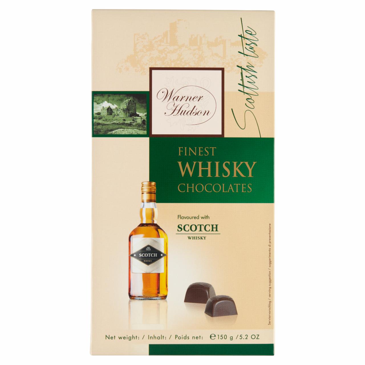 Photo - Warner Hudson Finest Whisky Chocolates Flavoured Scotch Whisky 150 g