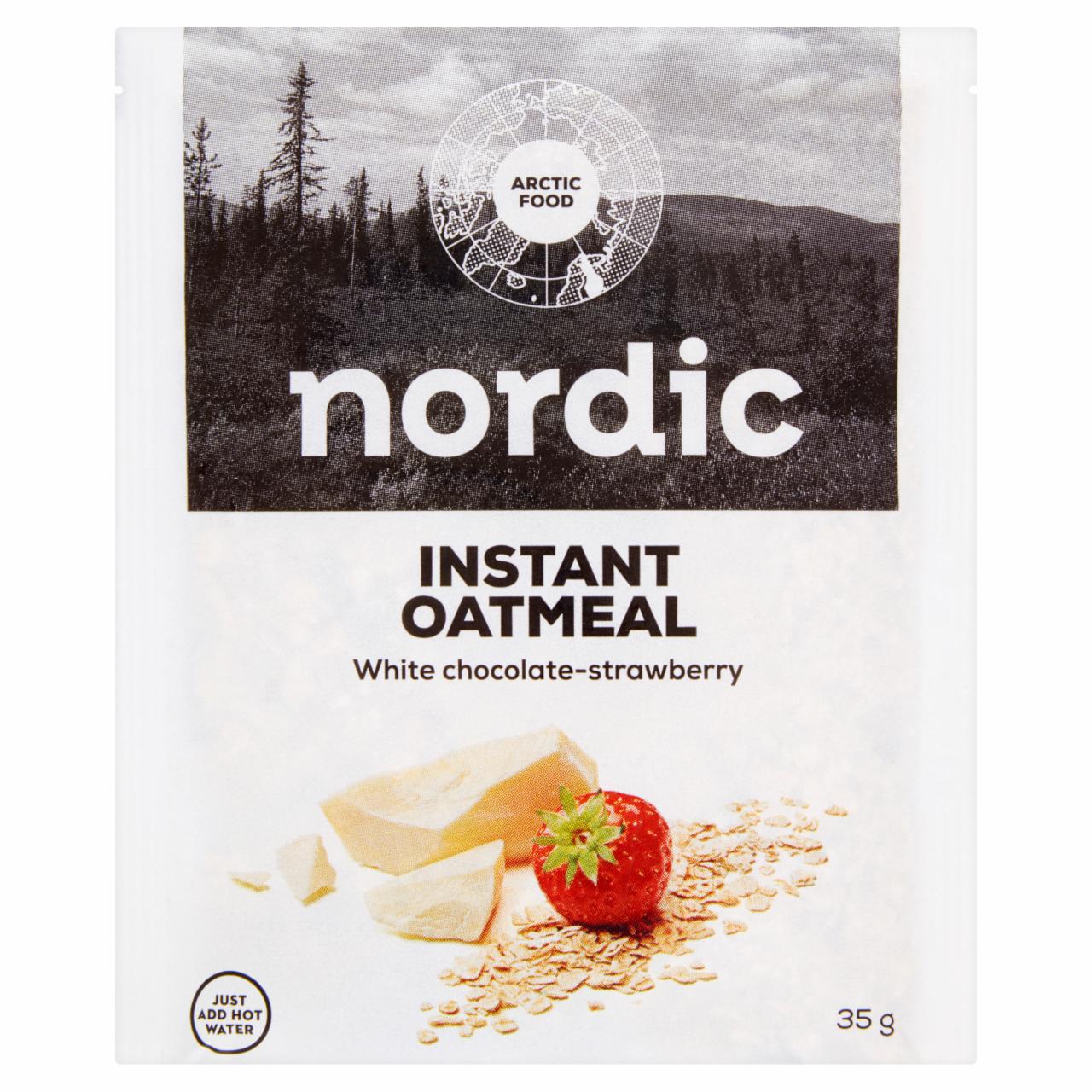 Photo - Nordic White Chocolate-Strawberry Instant Oatmeal 35 g