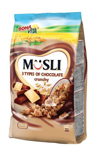 Photo - Müsli 3 types of chocolate crunchy Bonavita