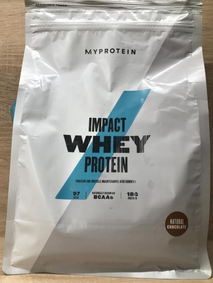 Photo - Impact Whey Protein Natural Chocolate Myprotein