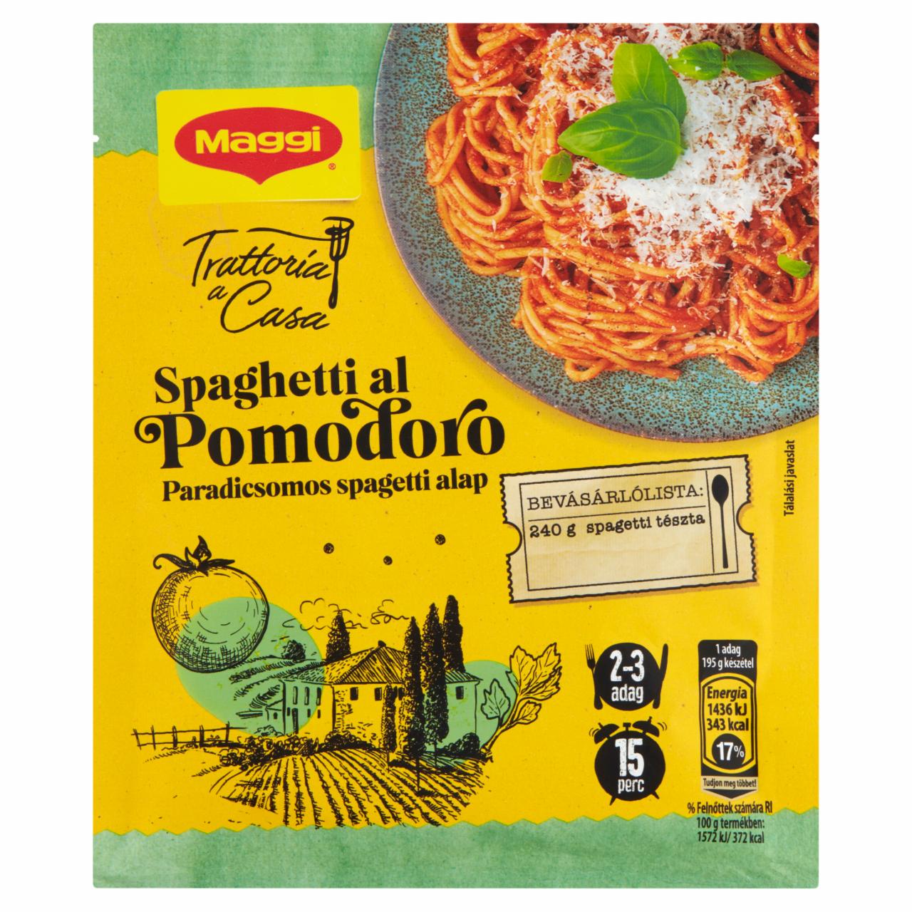 Photo - Maggi Trattoria a Casa Spaghetti al Pomodoro Base 46 g