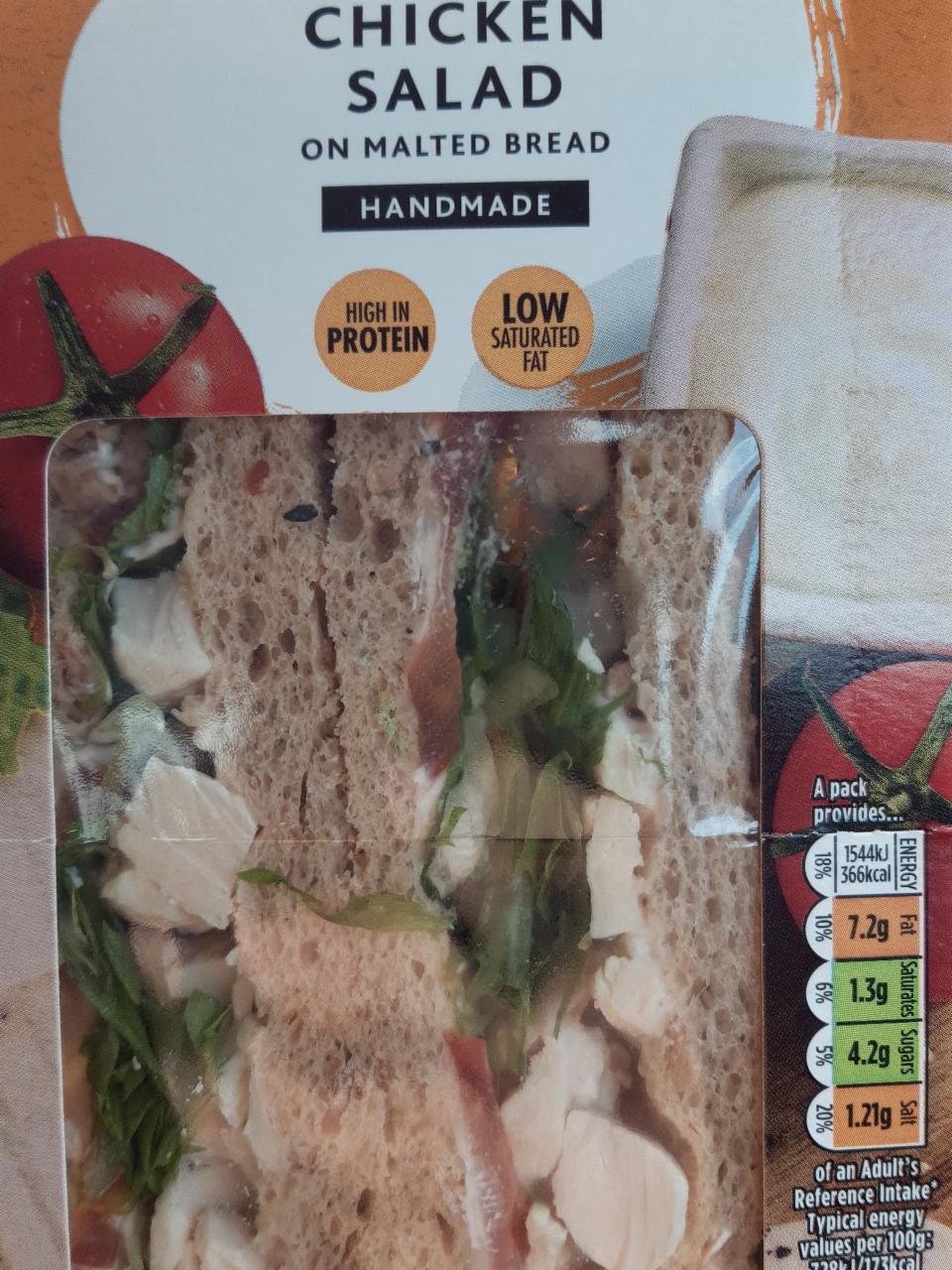 Photo - Chicken Salad On Malted Bread Sandwich Morrisons