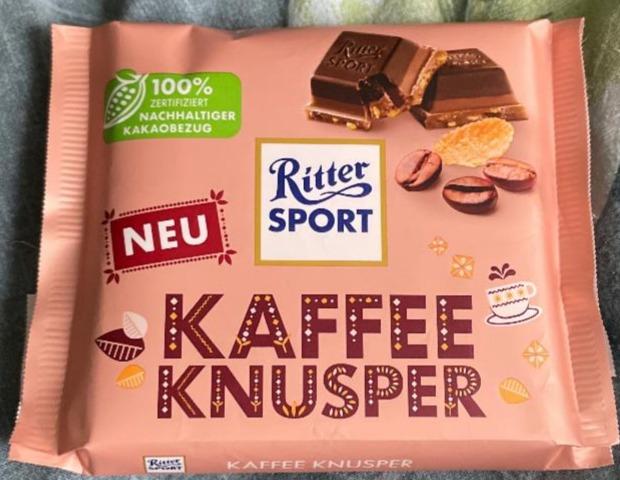 Photo - Ritter Sport Dark Chocolate Coffee Paste and Cornflakes with Chunks of White Chocolate 100 g