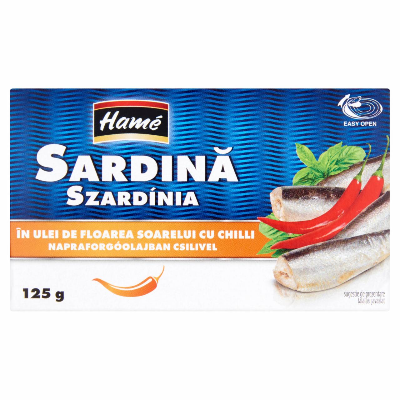 Photo - Hamé Sardines in Sunflower Oil with Chilli 125 g
