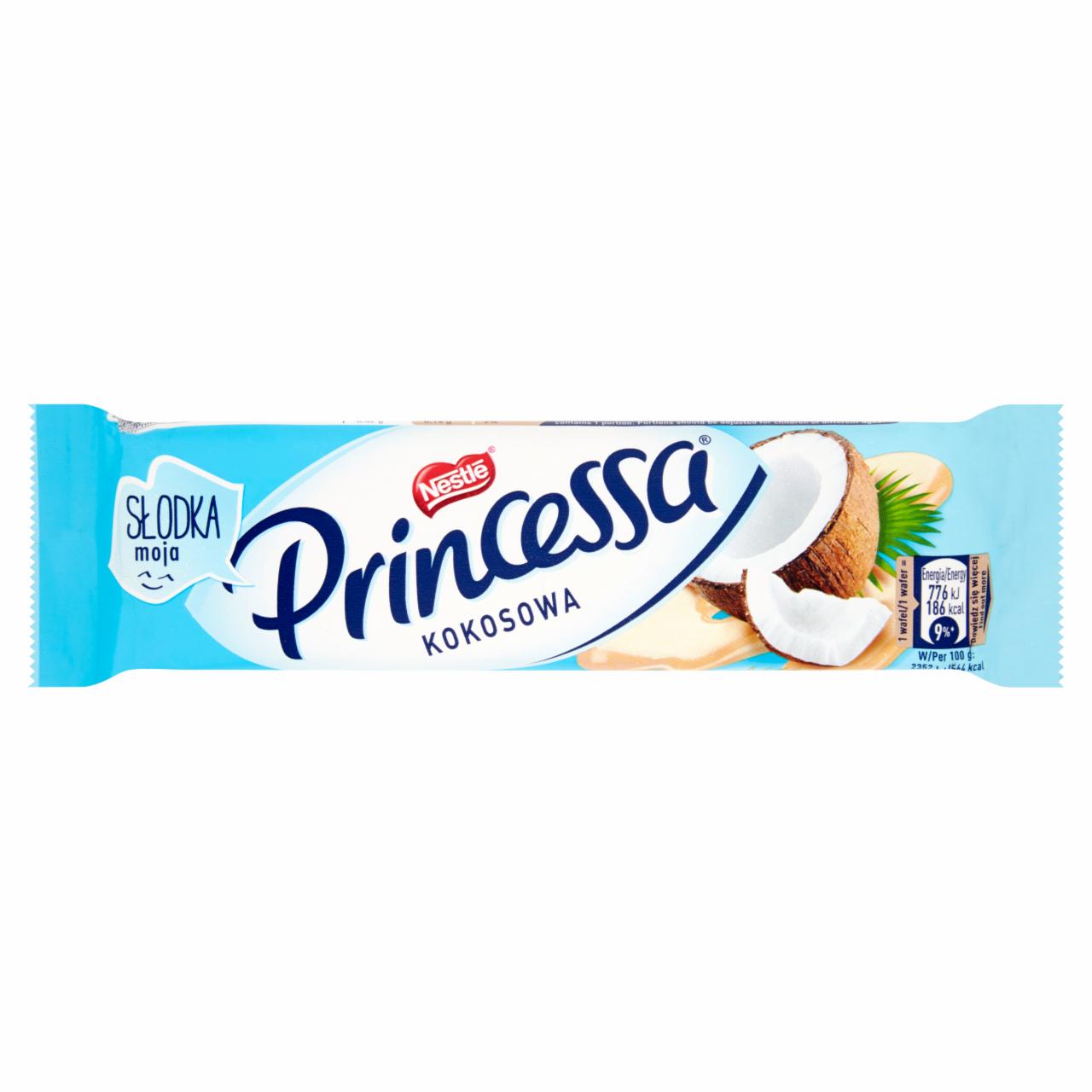 Photo - Princessa Coconut Wafer Bar Covered with White Chocolate with Coconut Cream 33 g