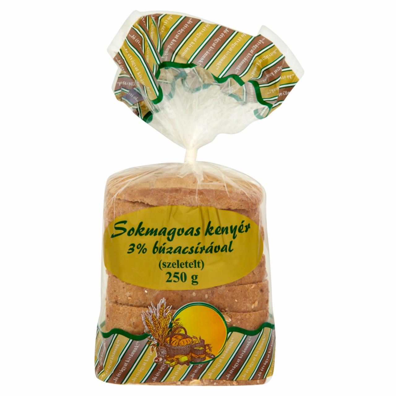 Photo - Multiseed Sliced Bread with Wheat Germ 250 g