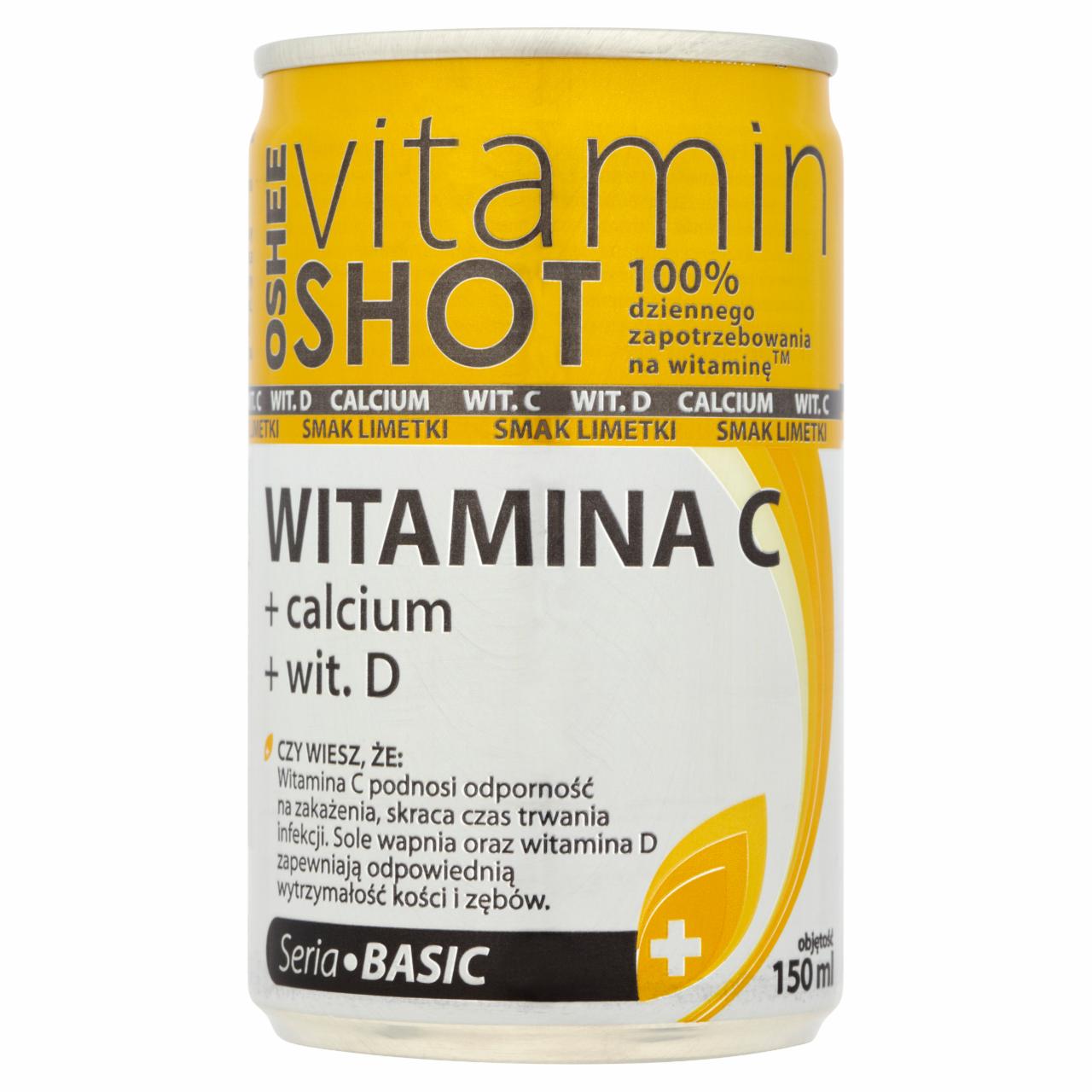 Photo - Oshee Vitamin Shot Vitamin C Lime and Lemon Flavoured Drink 150 ml