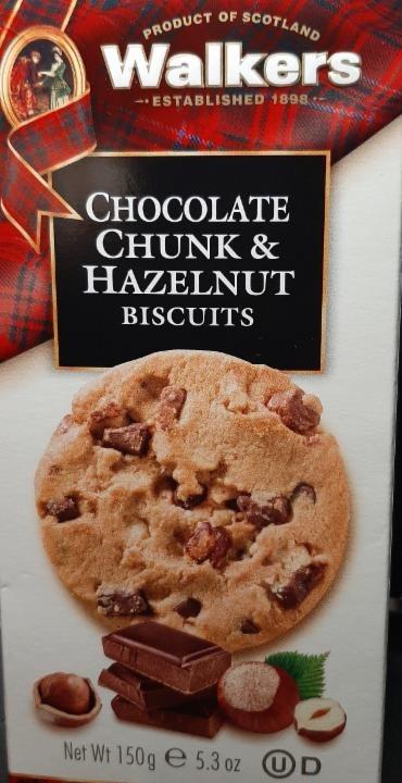 Photo - Chocolate Chunk & Hazelnut Biscuits Walkers