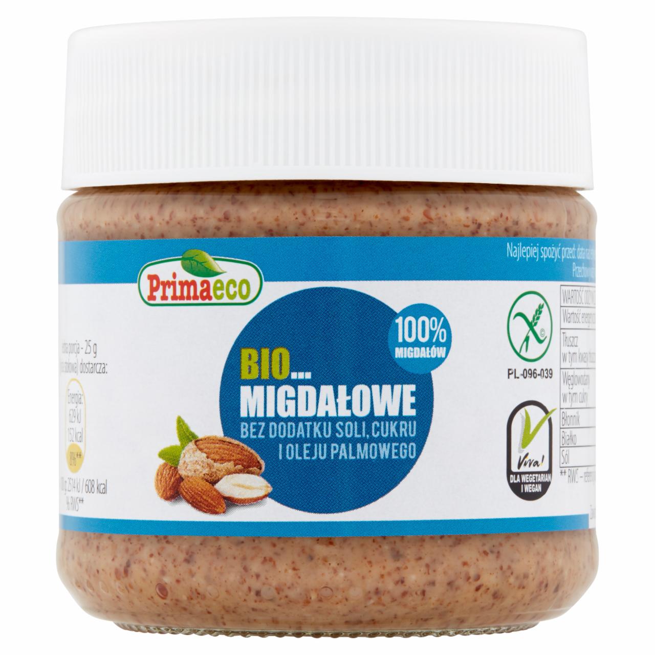 Photo - Primavika Bio Fried Almonds Paste 185 g