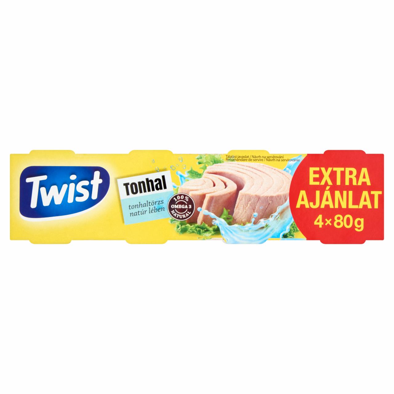Photo - Twist Tuna in Unflavoured Brine 4 x 80 g (320 g)