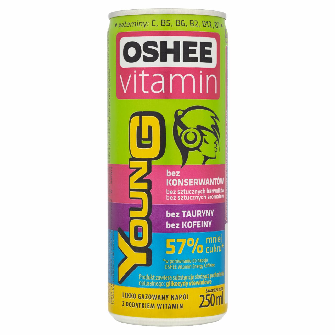 Photo - Oshee Vitamin Young Refreshing Carbonated Drink with Vitamins 250 ml