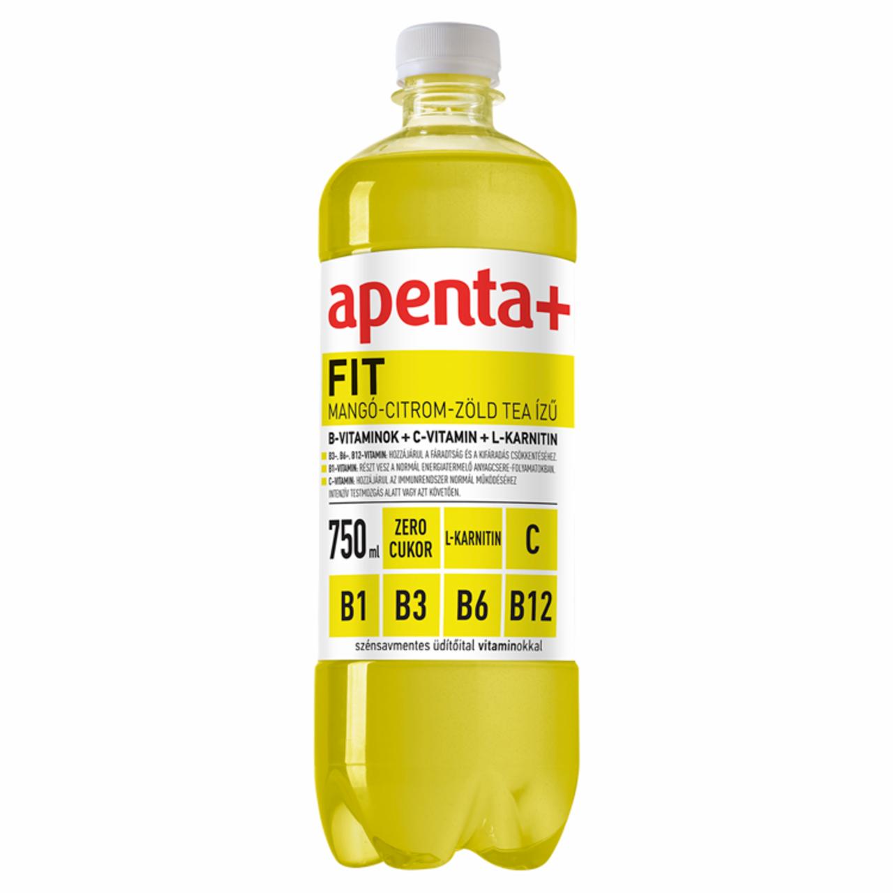 Photo - Apenta+ Fit Mango-Lemon-Green Tea Flavour Non-Carbonated, Energy-Free Soft Drink 750 ml