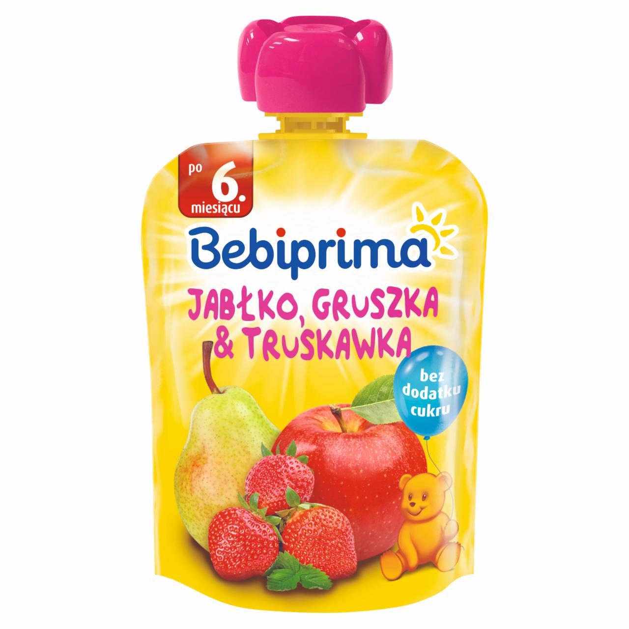 Photo - Bebiprima Apple Pear & Strawberry Fruit Mousse after 6. Months Onwards 90 g