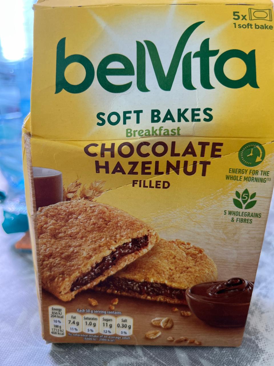 Photo - Soft Bakes Breakfast Choco Hazelnut flavour BelVita