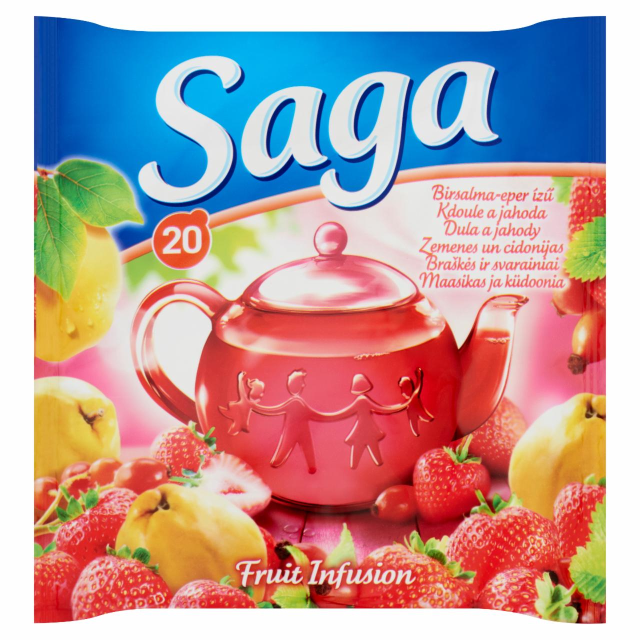 Photo - Saga Quince-Strawberry Flavoured Fruit Tea 20 Tea Bags