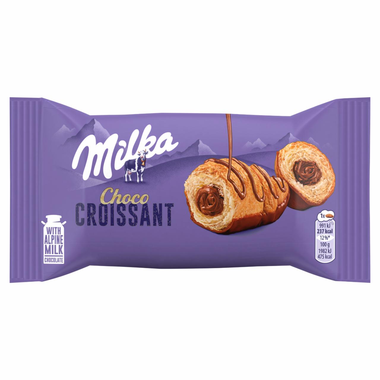 Photo - Milka Alpine Milk Choco Croissant 50 g