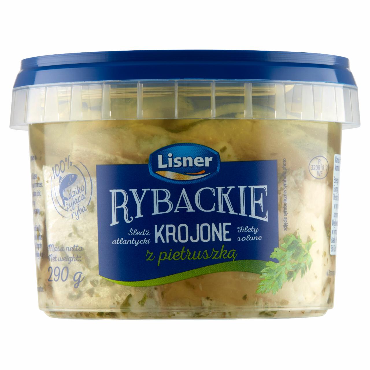 Photo - Lisner Rybackie Sliced Atlantic Herring with Parsley 290 g
