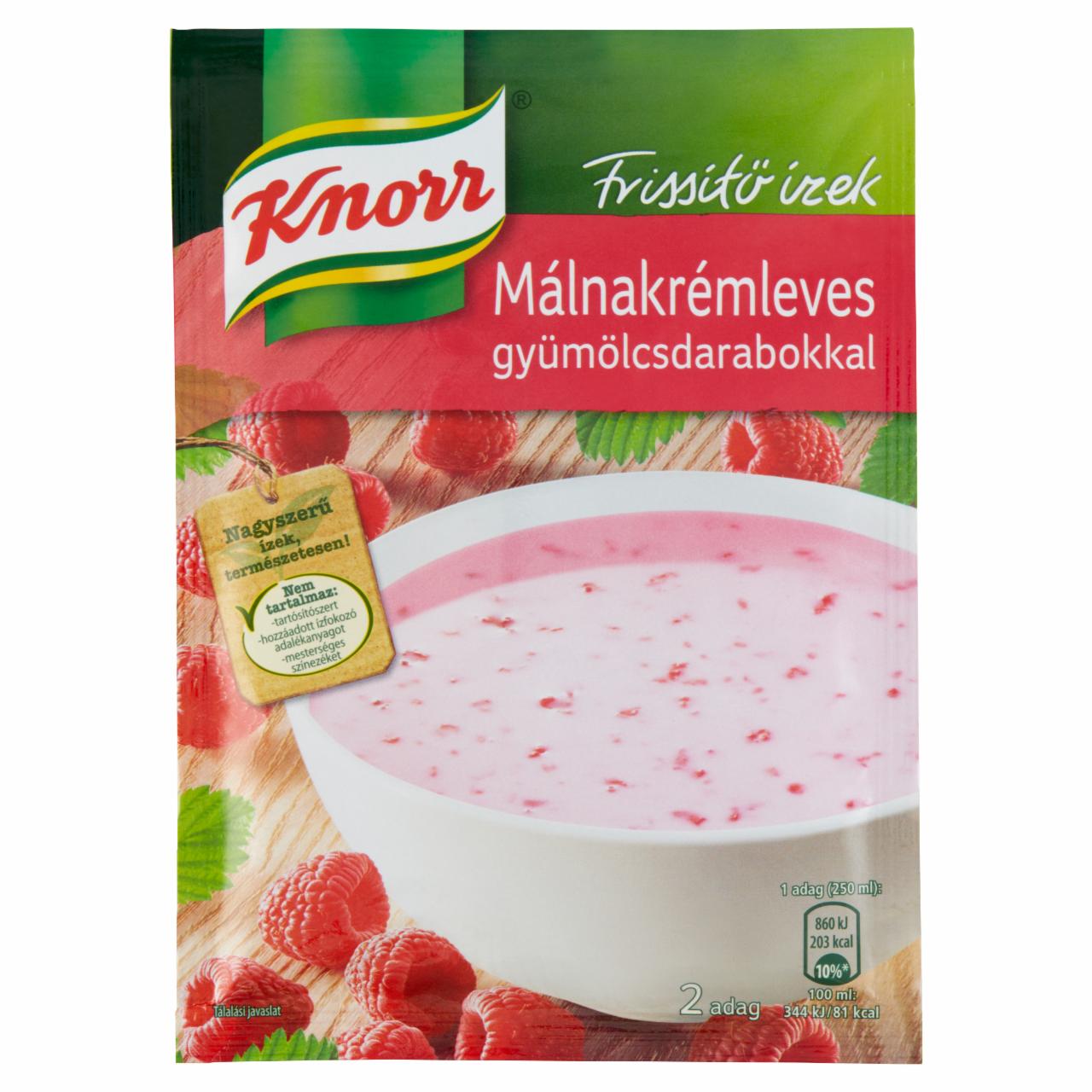 Photo - Knorr Frissítő Ízek Strawberry Cream Soup with Fruit Pieces 41 g