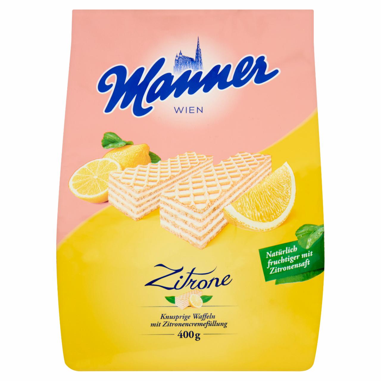 Photo - Manner Crispy Wafers Filled with Lemon Cream 400 g