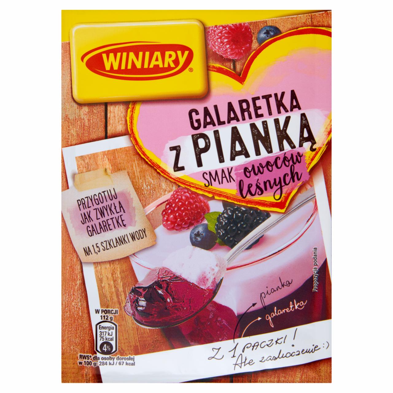 Photo - Winiary Forest Fruits Flavoured Jelly with Mousse 72 g