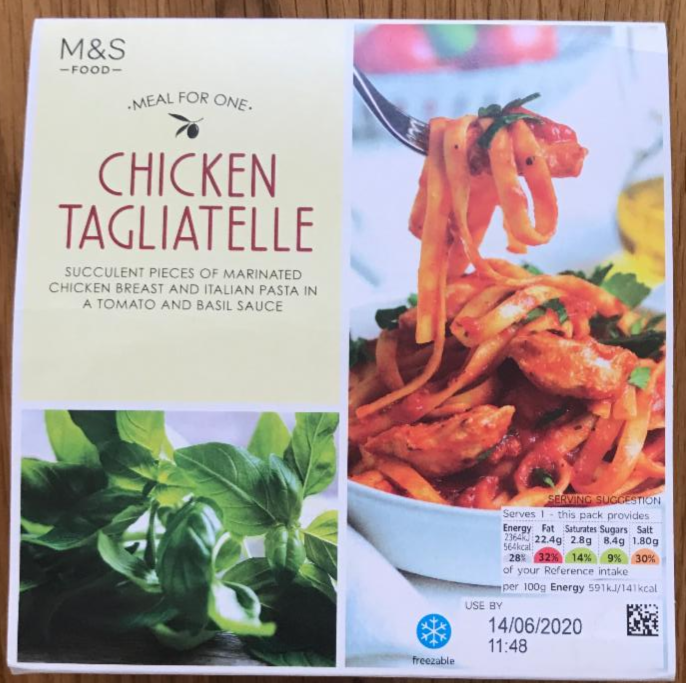 Photo - Chicken Tagliatelle in a Tomato & Basil Sauce M&S Food