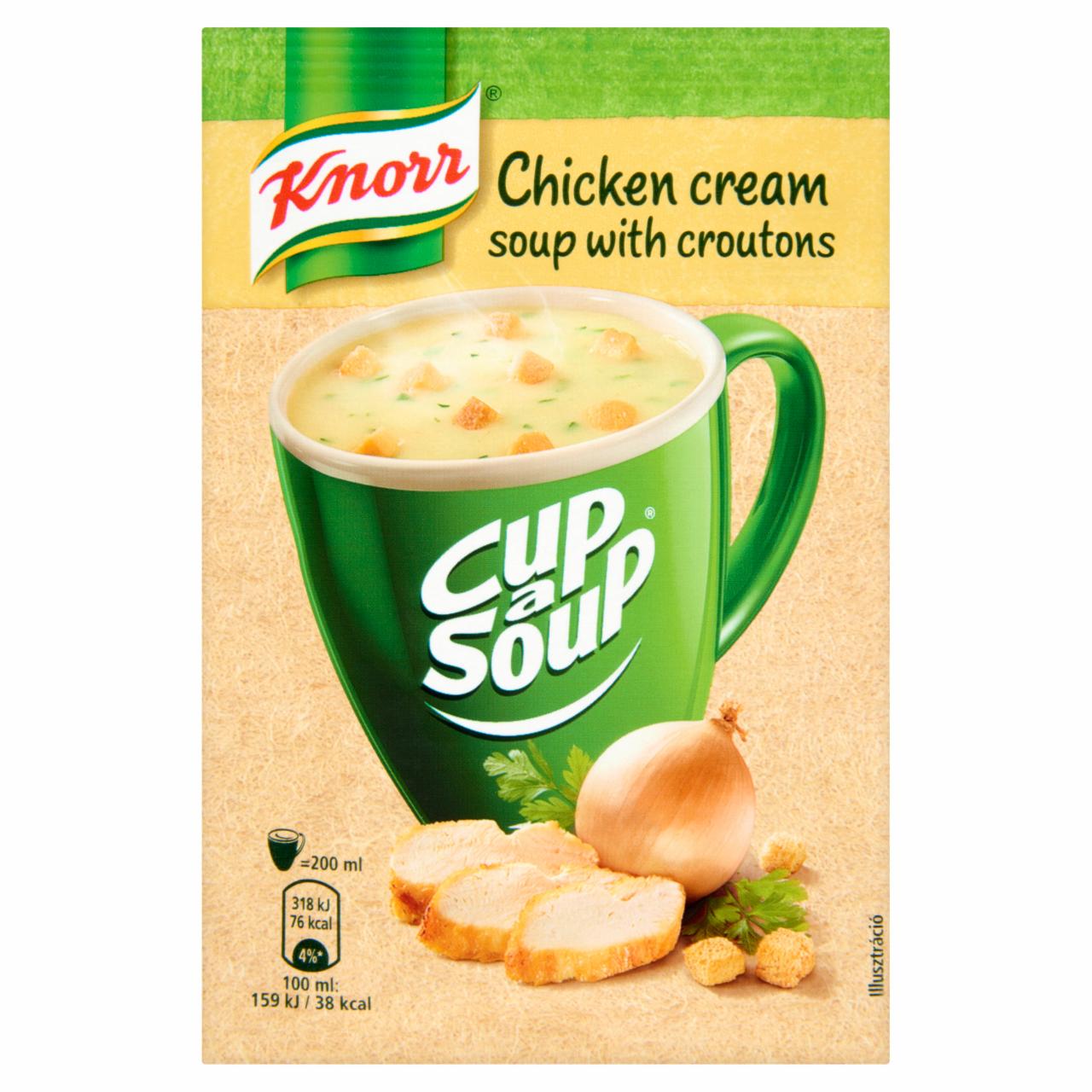 Photo - Knorr Cup a Soup Instant Chicken Cream Soup with Croutons 16 g