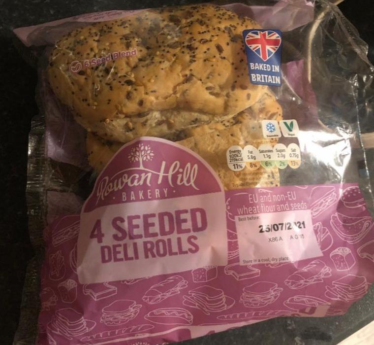 Photo - 4 Seeded Deli Bread Rolls Rowan Hill Bakery