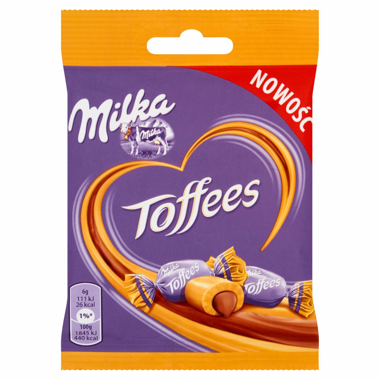 Photo - Milka Toffees Candies with Chocolate Flavour Filling with Milk Chocolate 36 g