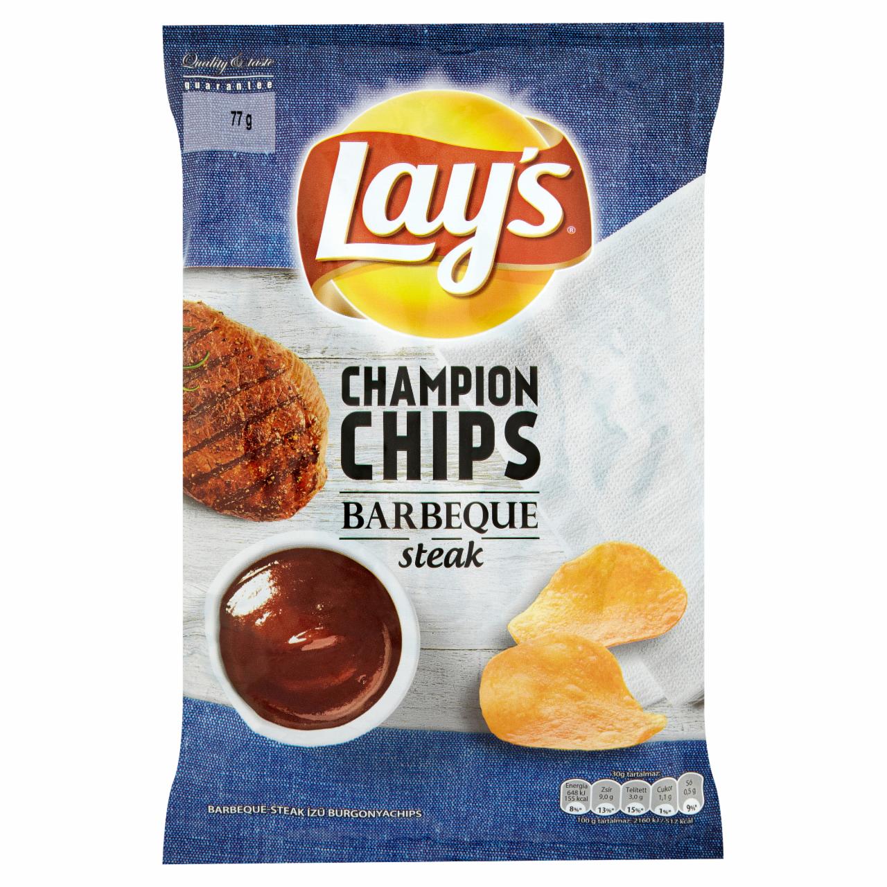 Photo - Lay's Champion Chips Barbeque Steak Flavoured Potato Chips 77 g