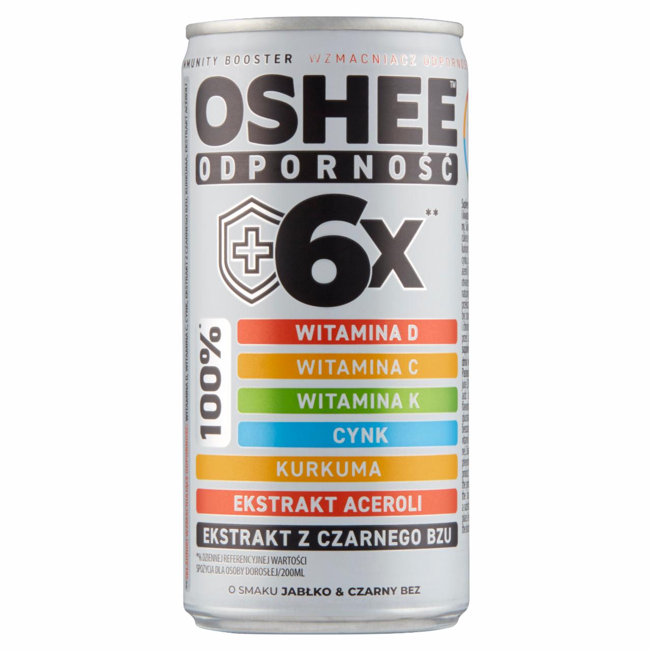 Photo - Oshee Odporność Apple & Black Ederberry Flavoured Still Drink Dietary Supplement 200 ml