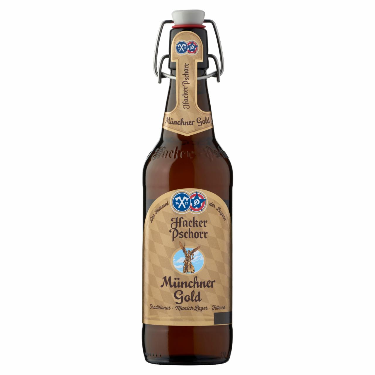 Photo - Hacker-Pschorr Münchener Gold German Lager Beer 5,5% 0,5 l