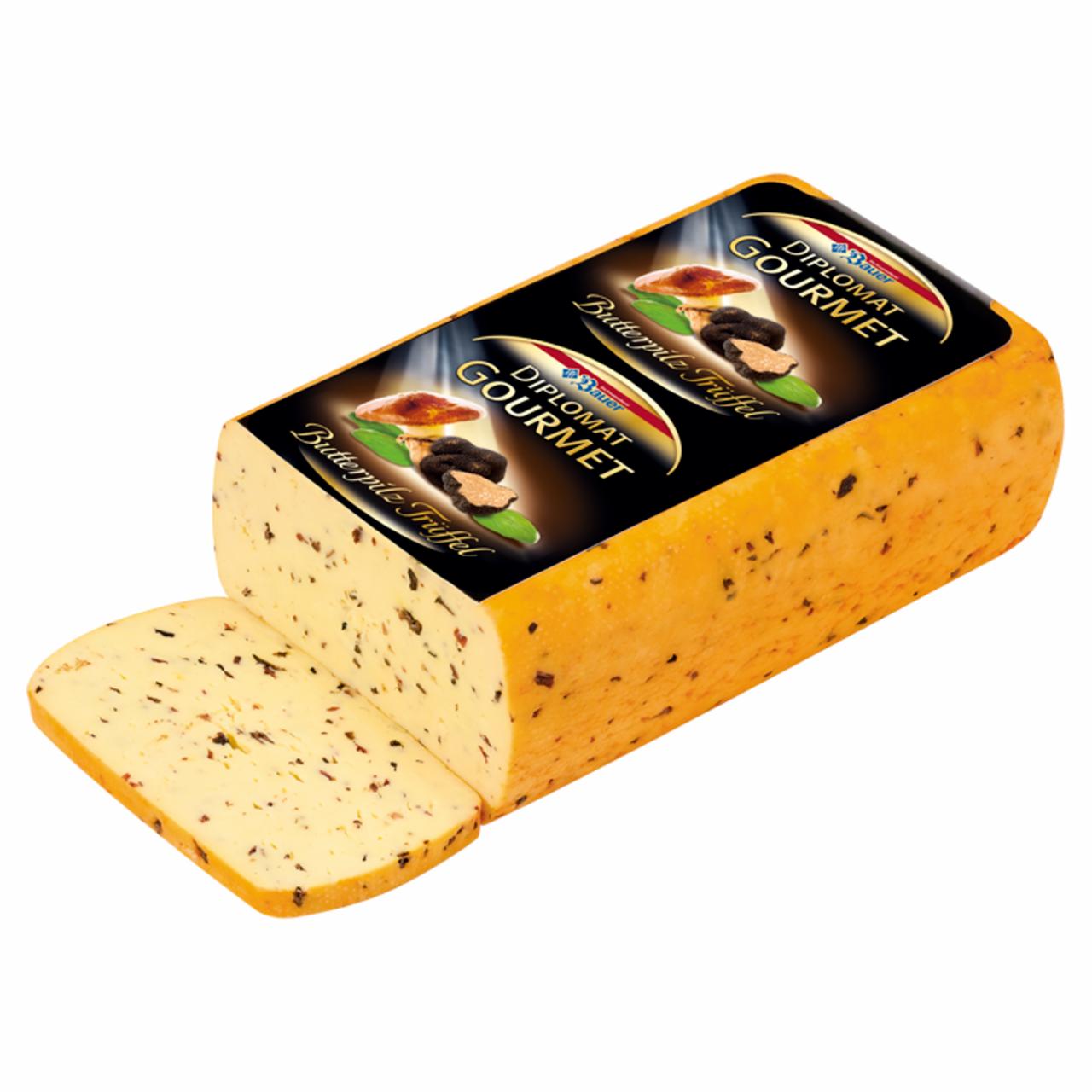 Photo - Bauer Diplomat Gourmet Fat, Semi-Hard Cheese with Truffle Flavoring