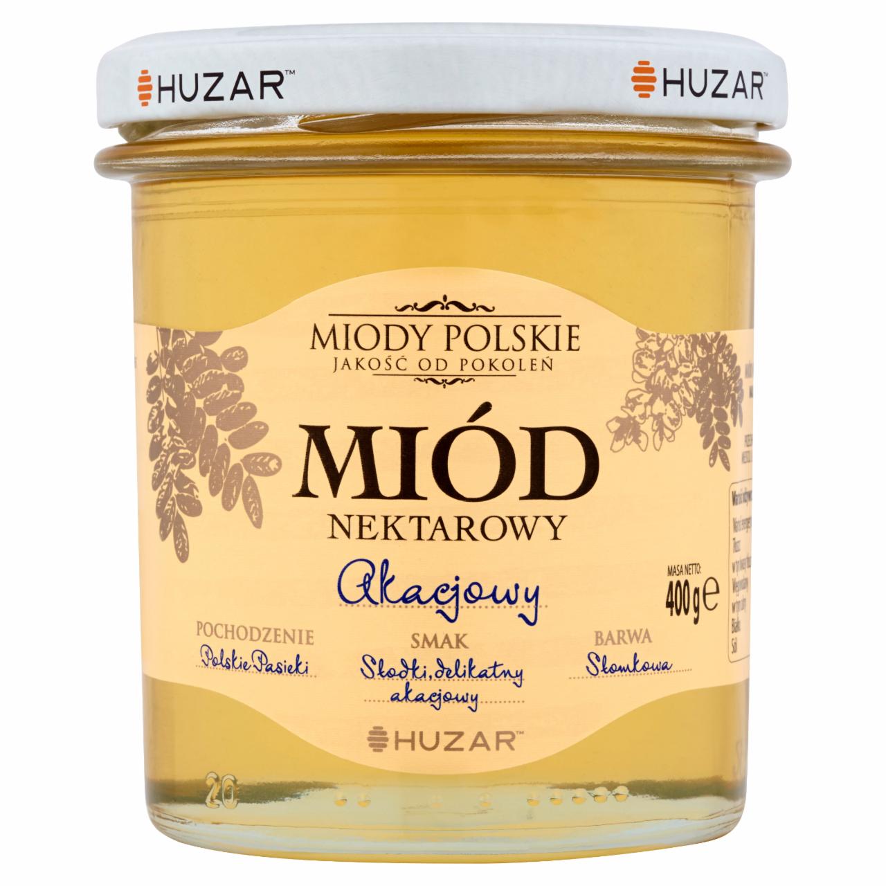 Photo - Huzar Miody polskie Acacia Nectar Honey 400 g