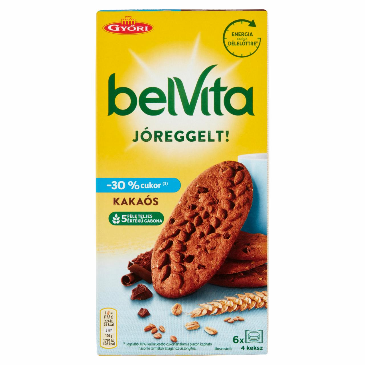 Photo - Belvita JóReggelt! Crispy Biscuits with Cocoa, Cereals and Chocolate Pieces 300 g