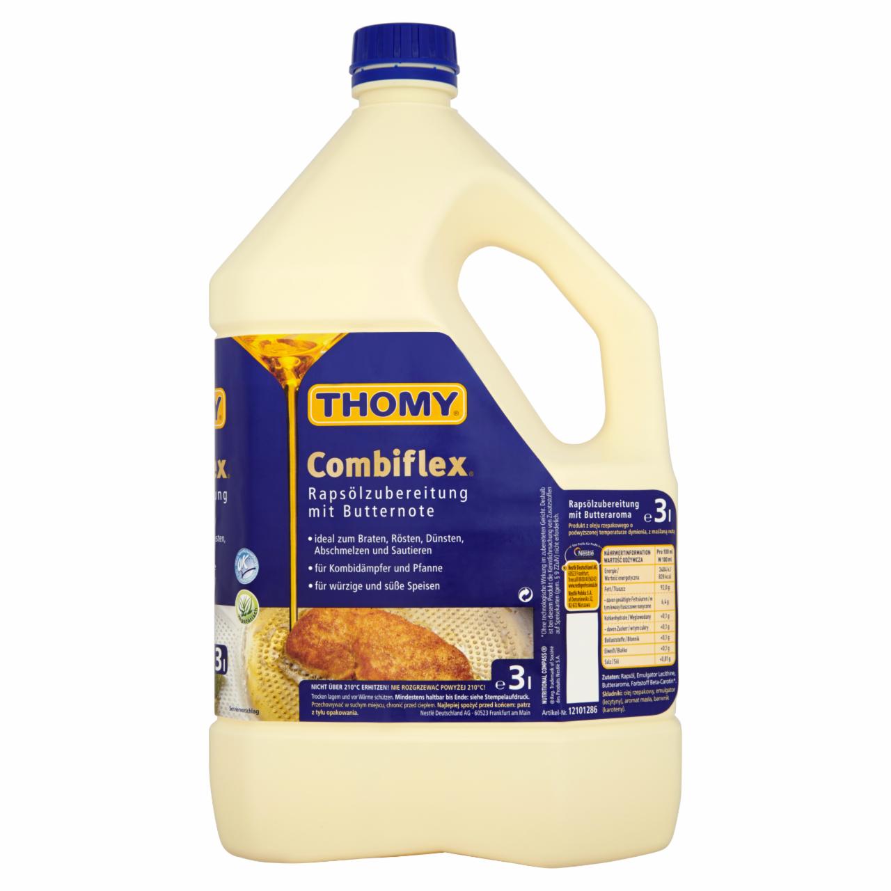 Photo - Thomy Combiflex Product of Rapeseed Oil with Elevated Smoke Temperatures 3 L