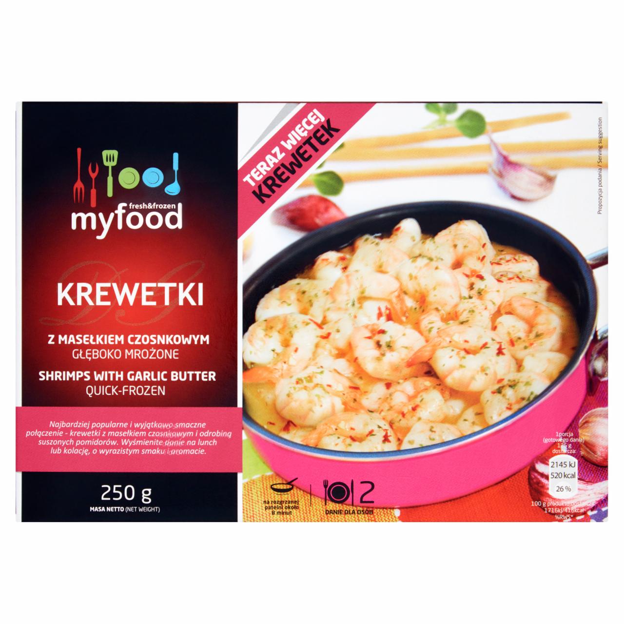 Photo - MyFood Quick-Frozen Shrimps with Garlic Butter 250 g