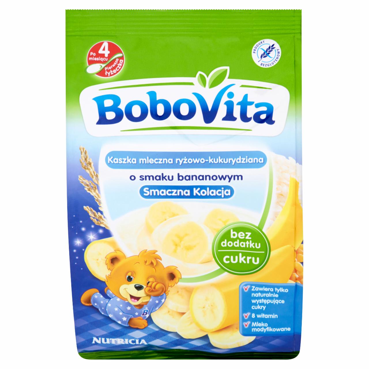 Photo - BoboVita Smaczna Kolacja Banana Flavour Rice and Corn Milk Porridge after 4 Months Onwards 230 g