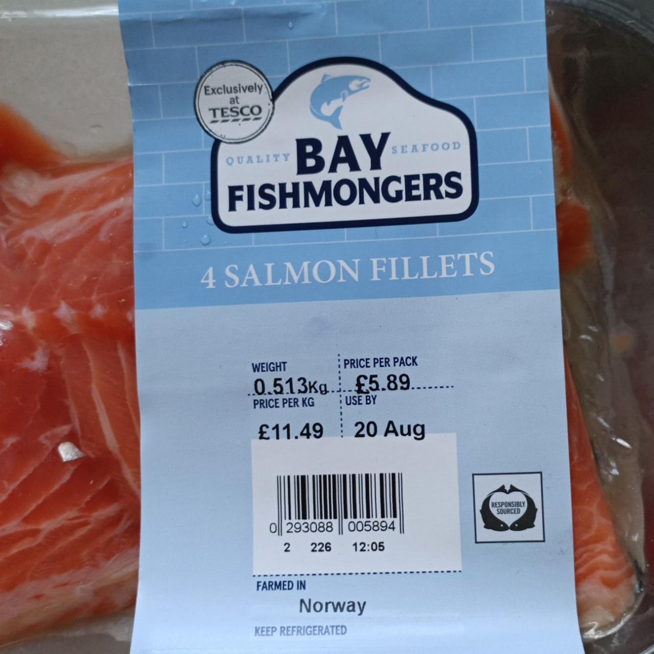 Photo - Salmon fillets Bay Fishmongers